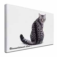 Tabby Cat Love Sentiment Canvas X-Large 30"x20" Wall Art Print