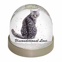 Tabby Cat Love Sentiment Snow Globe Photo Waterball