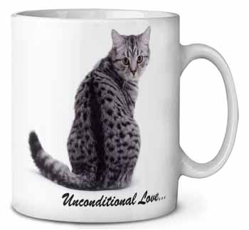 Tabby Cat Love Sentiment Ceramic 10oz Coffee Mug/Tea Cup