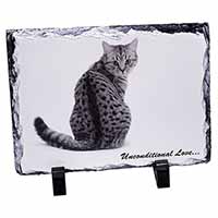 Tabby Cat Love Sentiment, Stunning Photo Slate