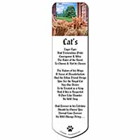 Ginger Cat and Kittens in Barn Bookmark, Book mark, Printed full colour