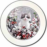 Winter Snow Kitten Car or Van Permit Holder/Tax Disc Holder