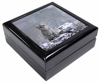 Animal Fantasy Cat+Snow Leopard Keepsake/Jewellery Box