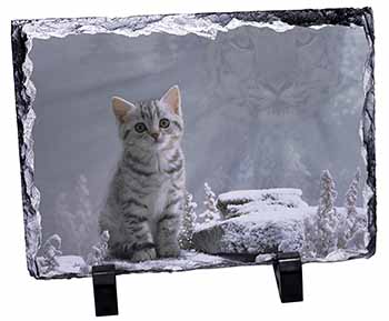 Animal Fantasy Cat+Snow Leopard, Stunning Photo Slate