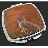 Lion Spirit on Kitten Watch Make-Up Compact Mirror