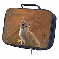 Lion Spirit on Kitten Watch Navy Insulated School Lunch Box/Picnic Bag
