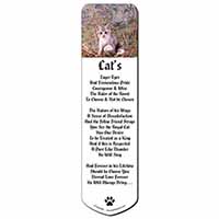 Kitten and White Tiger Watch Bookmark, Book mark, Printed full colour