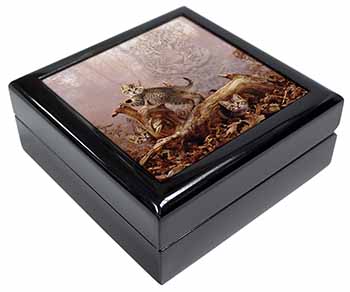 Kitten and Leopard Watch Keepsake/Jewellery Box