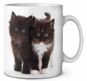 Black and White Kittens Ceramic 10oz Coffee Mug/Tea Cup