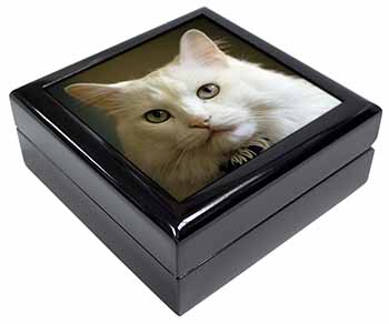 Gorgeous White Cat Keepsake/Jewellery Box