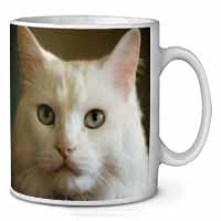 Gorgeous White Cat Ceramic 10oz Coffee Mug/Tea Cup