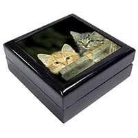 Kittens in Beer Barrel Keepsake/Jewellery Box