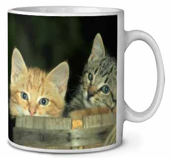 Kittens in Beer Barrel Ceramic 10oz Coffee Mug/Tea Cup