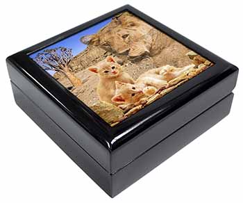 Fantasy Spirit Lion Watch on Ginger Kittens Keepsake/Jewellery Box