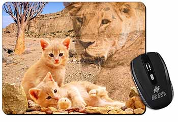 Fantasy Spirit Lion Watch on Ginger Kittens Computer Mouse Mat