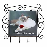 Birman Cat+Rose 