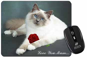 Birman Cat+Rose 