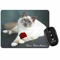 Birman Cat+Rose 