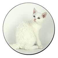 White American Wire Hair Cat Fridge Magnet Printed Full Colour