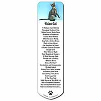 Pretty Asian Smoke Cat Bookmark, Book mark, Printed full colour