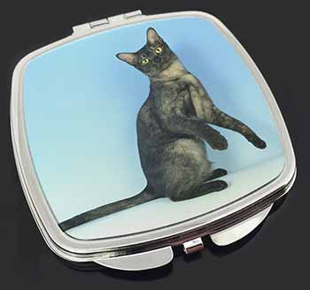 Pretty Asian Smoke Cat Make-Up Compact Mirror
