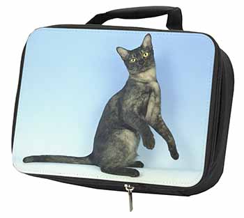 Pretty Asian Smoke Cat Black Insulated School Lunch Box/Picnic Bag