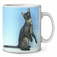 Pretty Asian Smoke Cat Ceramic 10oz Coffee Mug/Tea Cup