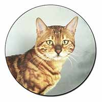 Bengal Gold Marble Cat Fridge Magnet Printed Full Colour
