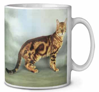 Bengal Gold Marble Cat Ceramic 10oz Coffee Mug/Tea Cup