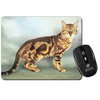 Bengal Gold Marble Cat Computer Mouse Mat