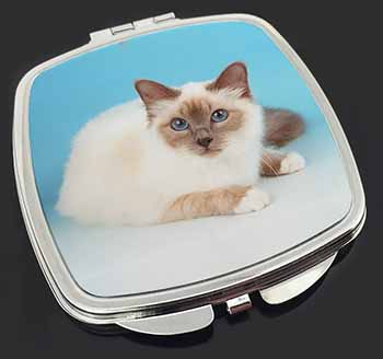 Pretty Birman Cat Make-Up Compact Mirror