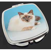 Pretty Birman Cat Make-Up Compact Mirror