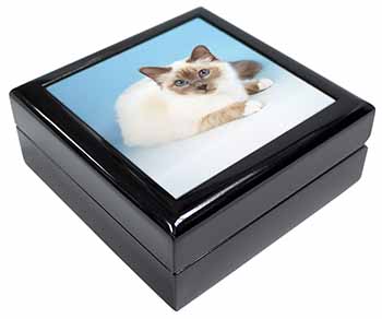 Pretty Birman Cat Keepsake/Jewellery Box