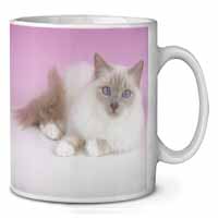Lilac Birman Cat Ceramic 10oz Coffee Mug/Tea Cup Printed Full Colour - Advanta Group®