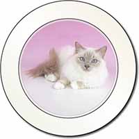 Lilac Birman Cat Car or Van Permit Holder/Tax Disc Holder