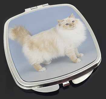 Red Birman Cat Make-Up Compact Mirror