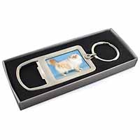 Red Birman Cat Chrome Metal Bottle Opener Keyring in Box