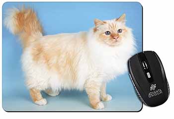 Red Birman Cat Computer Mouse Mat