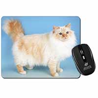 Red Birman Cat Computer Mouse Mat