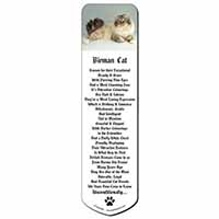 Tabby Birman Cat Bookmark, Book mark, Printed full colour