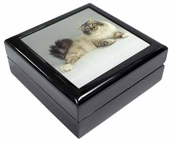 Tabby Birman Cat Keepsake/Jewellery Box