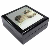 Tabby Birman Cat Keepsake/Jewellery Box
