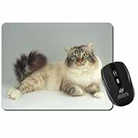 Tabby Birman Cat Computer Mouse Mat