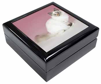 Tortie Birman Cat Keepsake/Jewellery Box