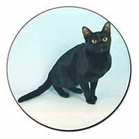 Black Bombay Cat Fridge Magnet Printed Full Colour
