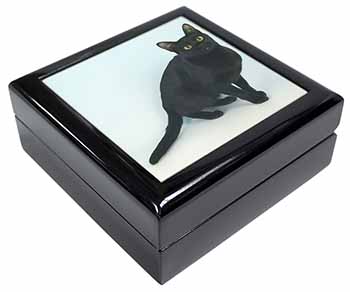 Black Bombay Cat Keepsake/Jewellery Box
