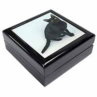 Black Bombay Cat Keepsake/Jewellery Box