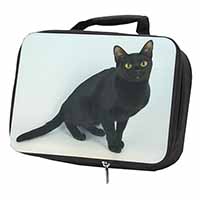 Black Bombay Cat Black Insulated School Lunch Box/Picnic Bag