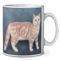 British Shorthair Ginger Cat Ceramic 10oz Coffee Mug/Tea Cup