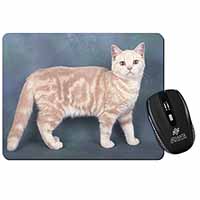 British Shorthair Ginger Cat Computer Mouse Mat